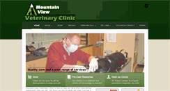 Desktop Screenshot of mountainviewvet.net