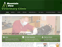 Tablet Screenshot of mountainviewvet.net